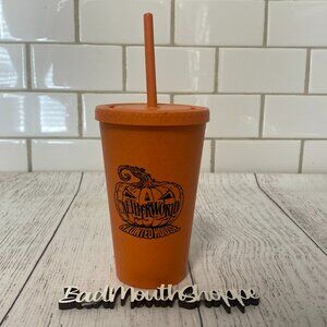 Brand New Netherworld Haunted House Pumpkin Halloween Reusable Cup Tumbler